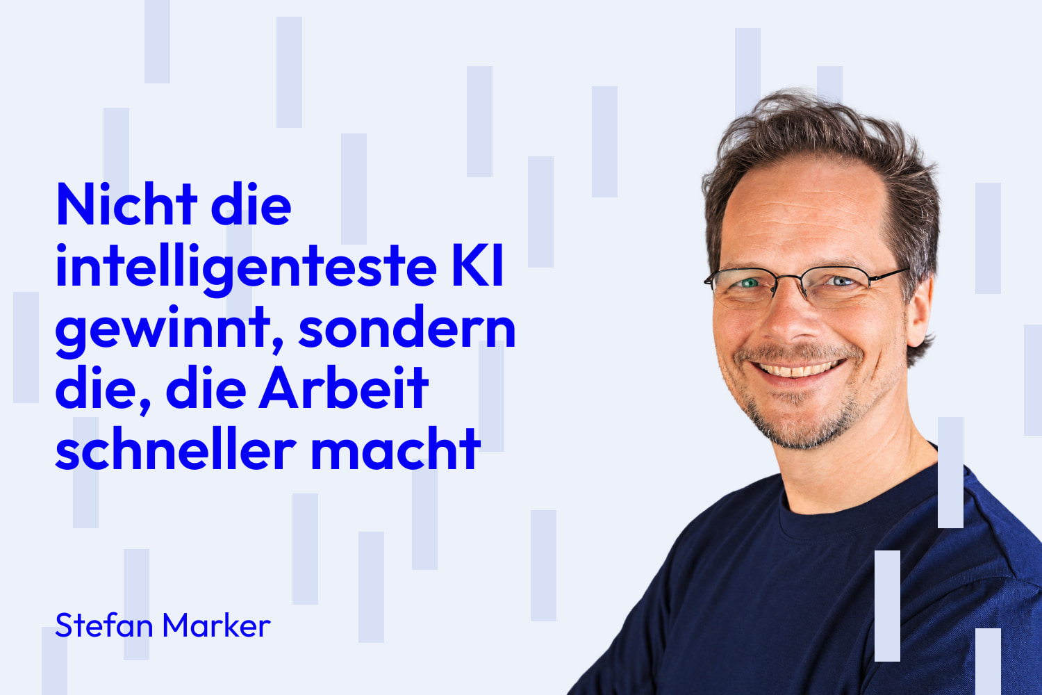 Nicht die intelligenteste KI gewinnt, sondern die, die Arbeit schneller macht.